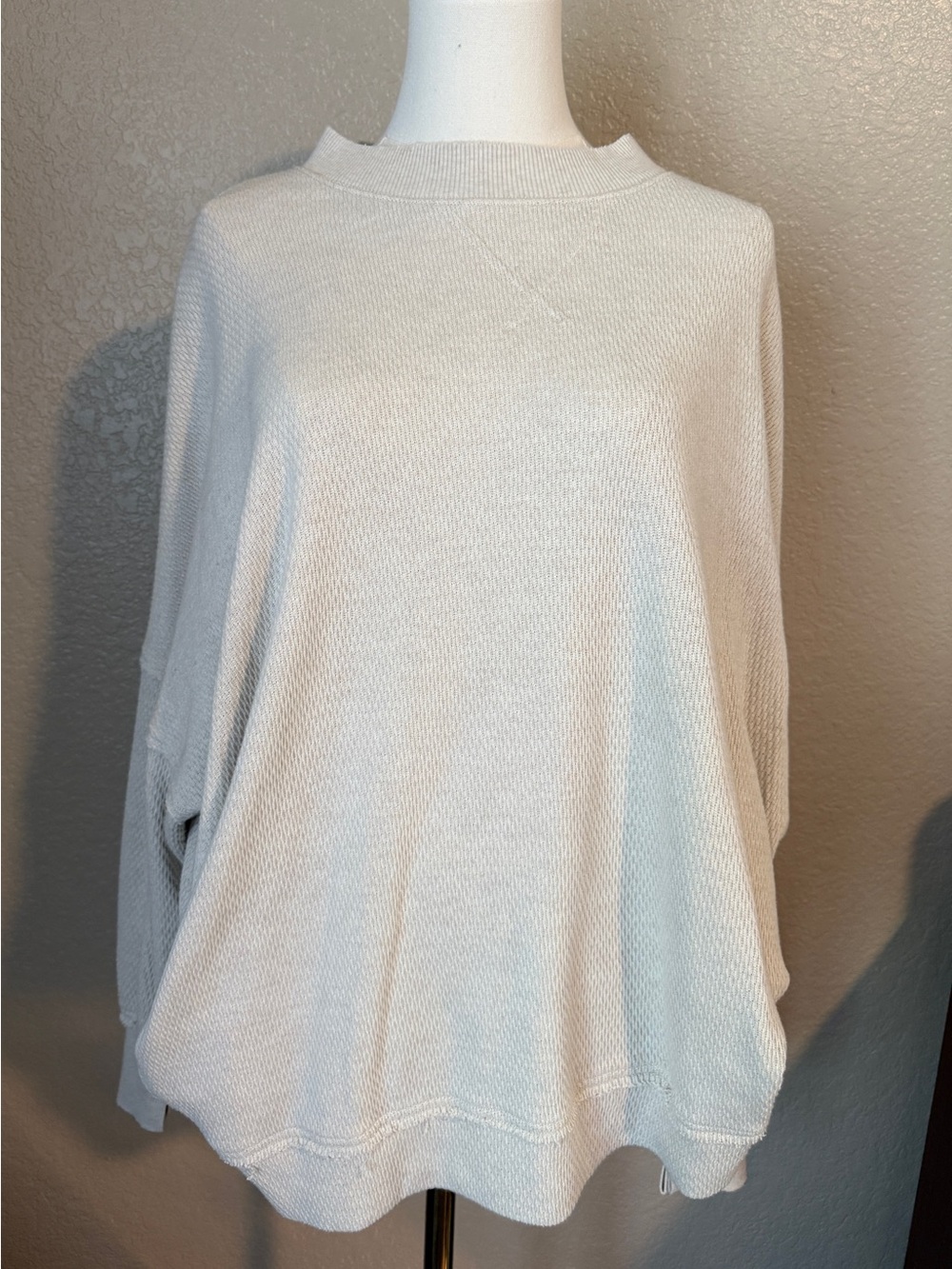 Aerie Women's Lightweight Crewneck Sweater - Cream